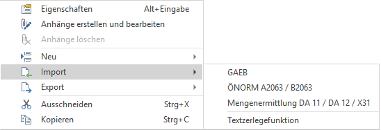 ORCA - Kontextmenü Beispiel