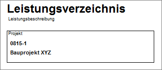 p-Kopfzeile mit Projektnummer und Bezeichnung