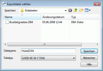 d-ang-Exportdatei wählen