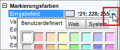Markierungsfarbe wählen