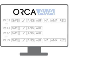 ORCA Transferpaket - Bauleiter - Import NA AMP REC