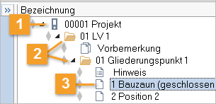 ORCA Tabelle Gliedreungsebenen