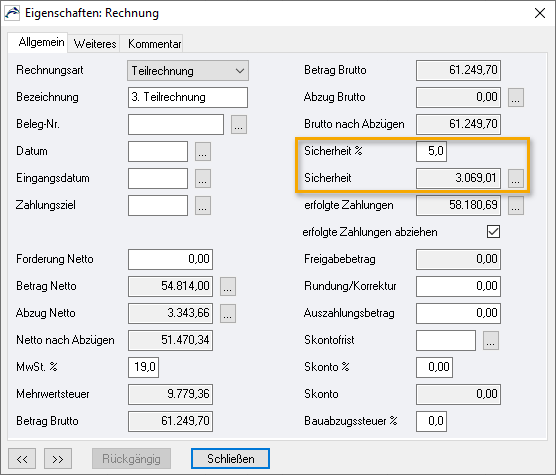 Wo trage ich die Gewährleistung ein? (1)