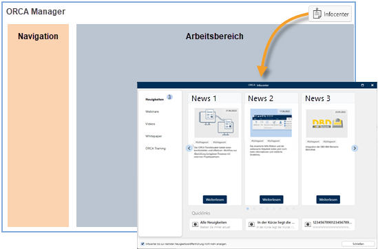 ORCA AVA Infocenter (ab Version 26)