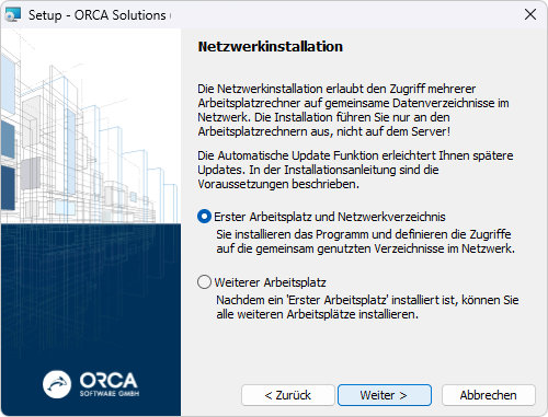 Netzwerkinstallation