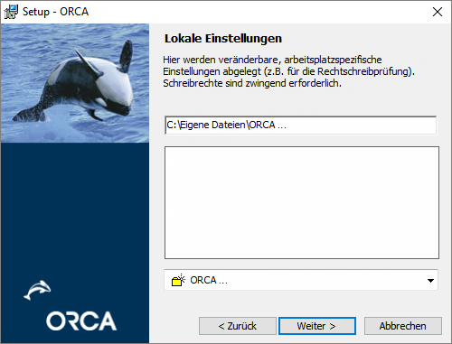 Lokale Einstellungen